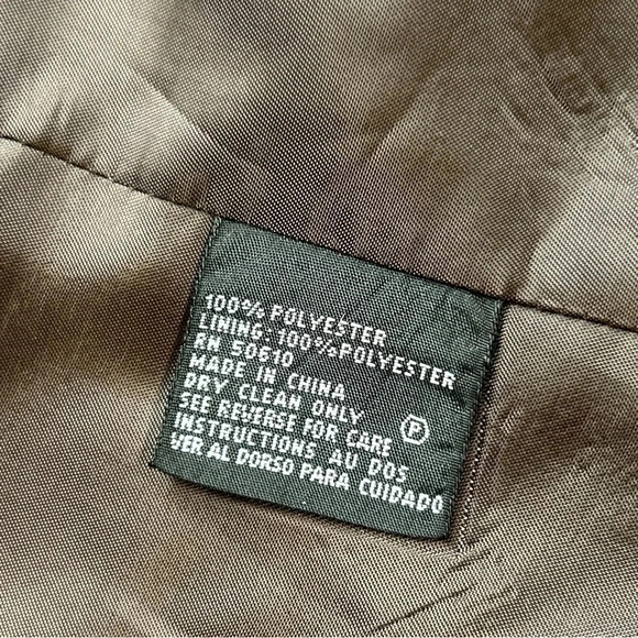 Women’s Size 4 Brown Blazer 3 Button‎ Ruffle Pockets Lined Career Classic Office - Picture 14 of 14